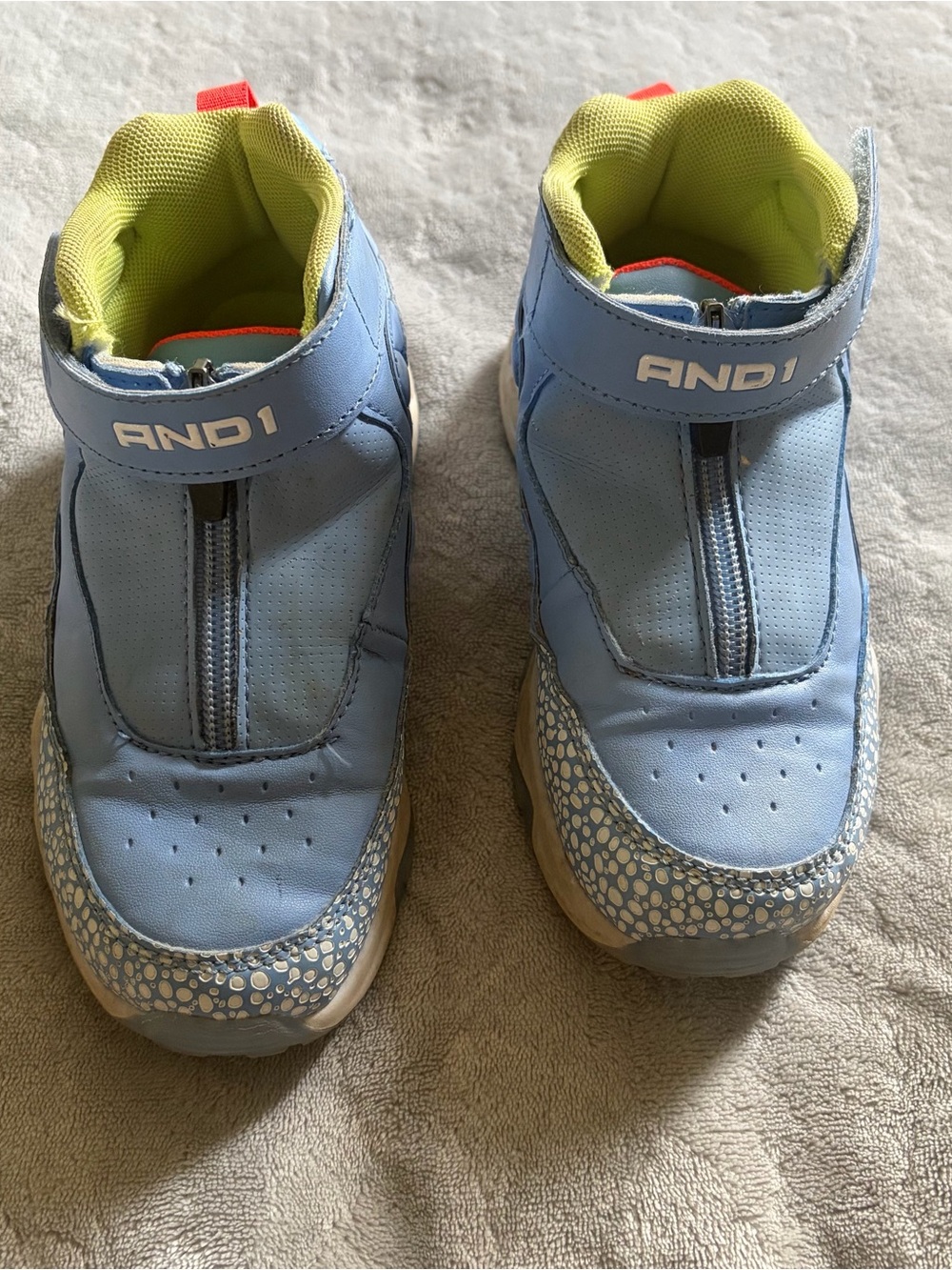 And1 Light Blue Kids' Slip-On Sneakers